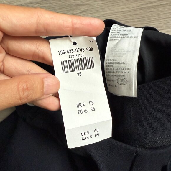 Abercrombie & Fitch Flared Boot Cut Dress Pants Size 26 NWT - Picture 7 of 13